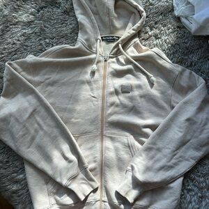 Acne Studios Off-White Cotton Hoodie